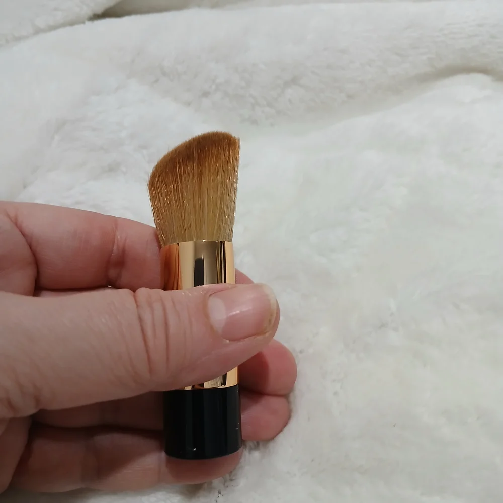 CHANEL Gold and Black Makeup Brush
